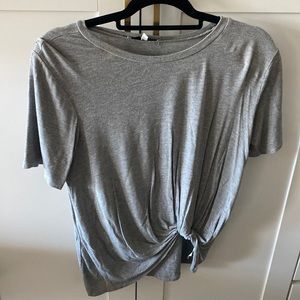 June and Hudson knotted T